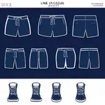 dark blue shorts image